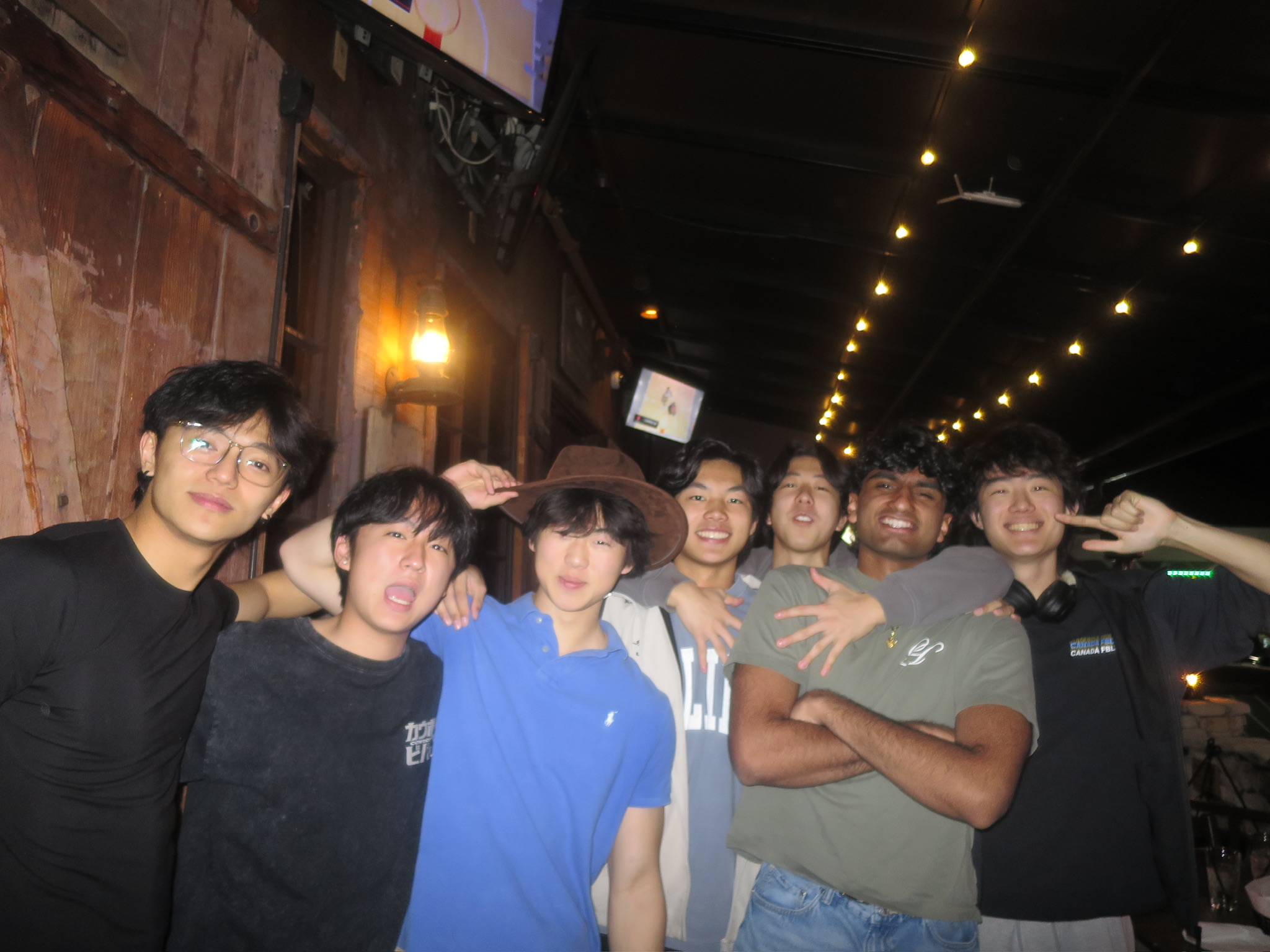 UCLA Delta Sigma Pi brothers at a chapter event